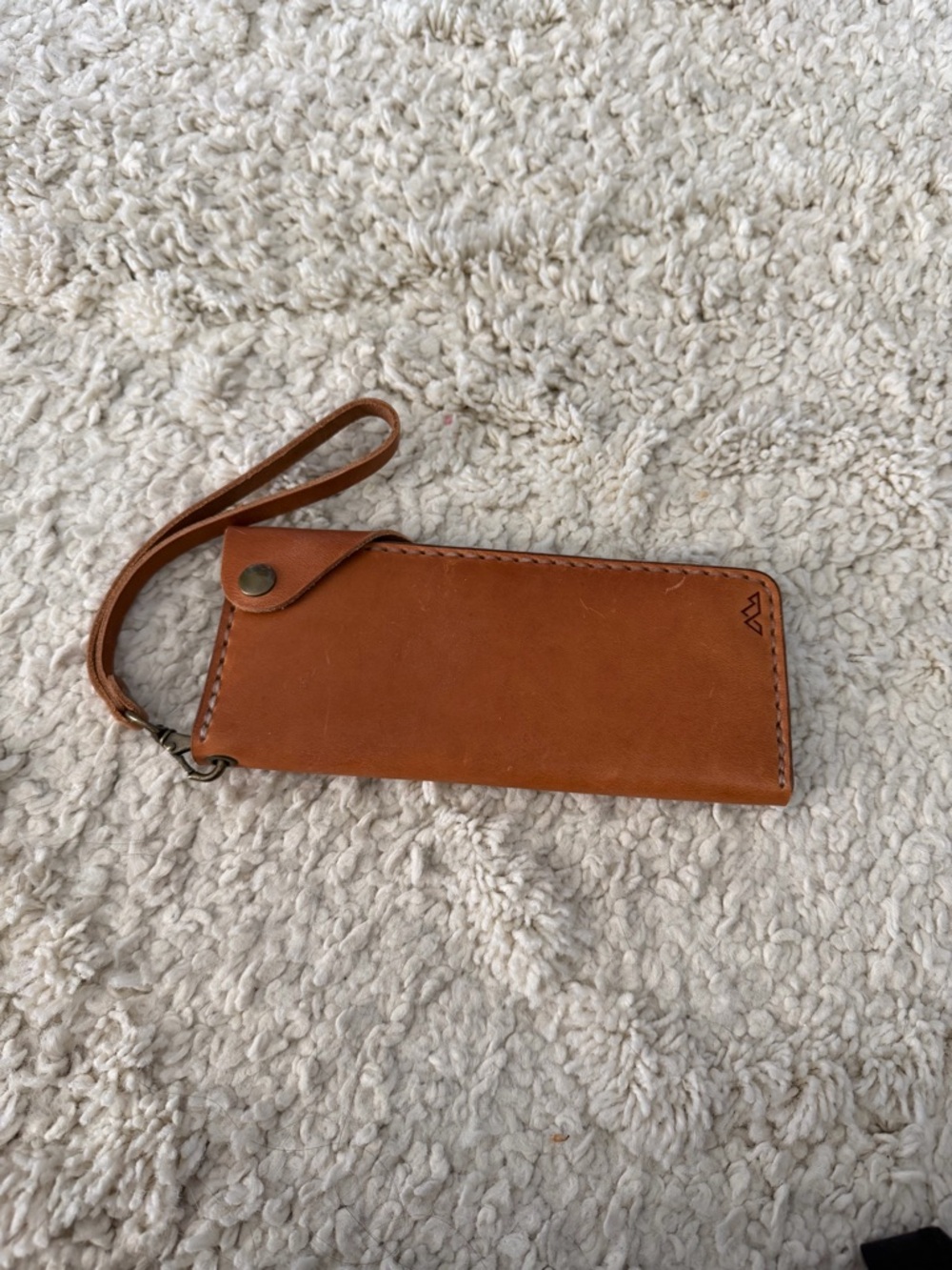 Range leather wallet in natural